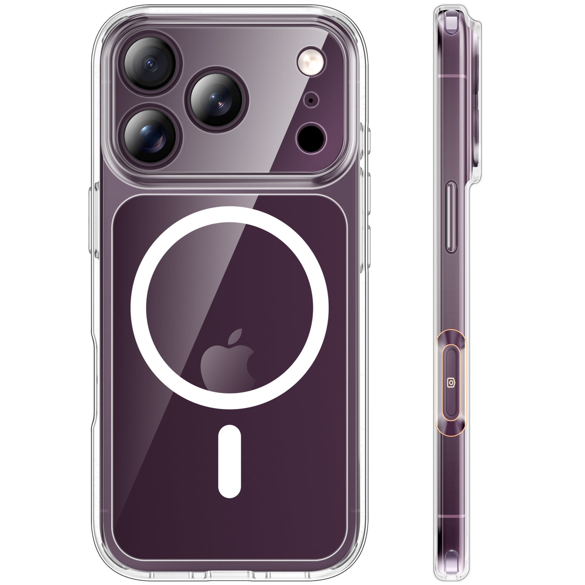 TAURI for 18 Pro Max Case, Compatible with MagSafe, Clear