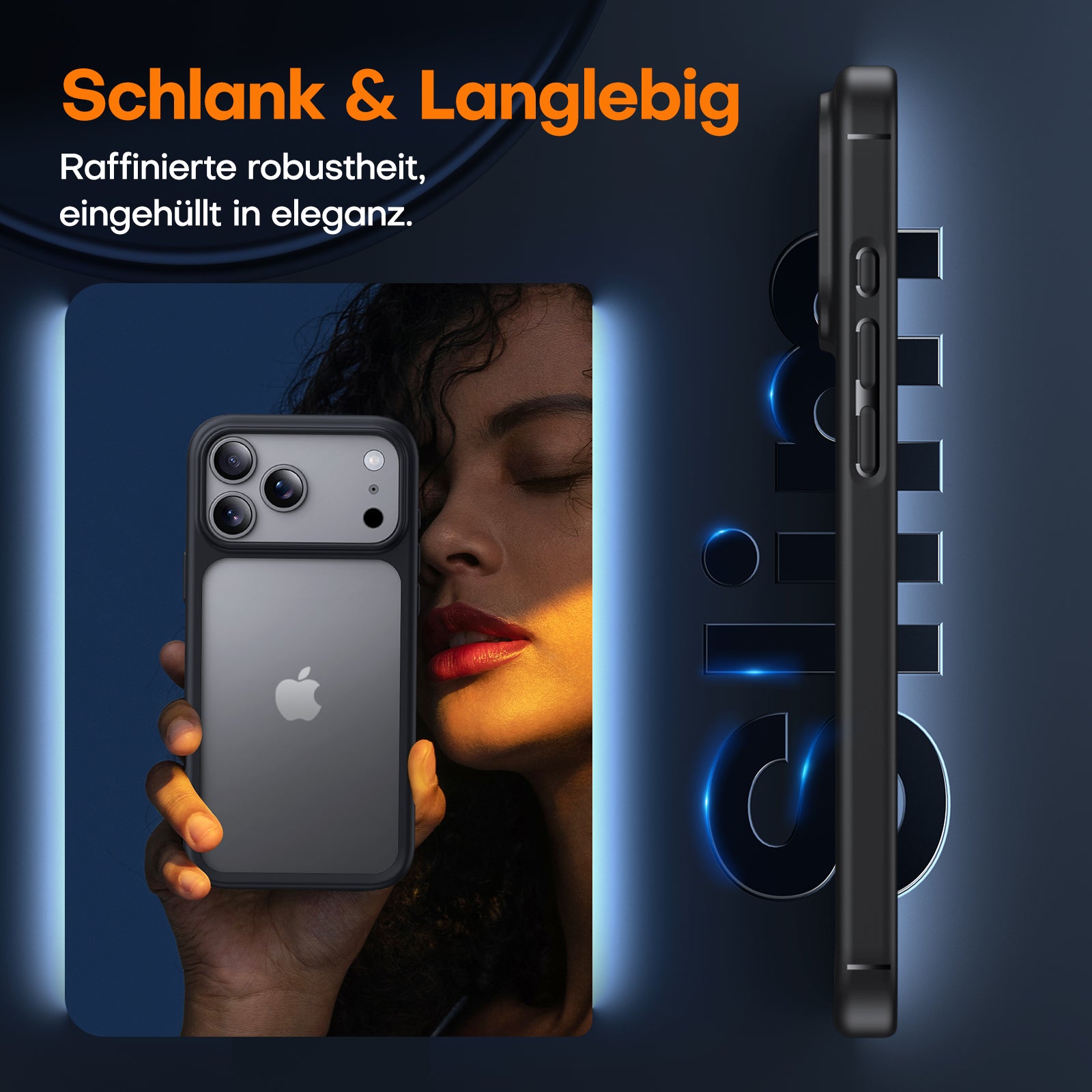 TAURI for iPhone 17 Pro Case, Full Camera Protection with Screen Protector, Translucent Matte Military-Grade Protection Shockproof Slim Phone Case for iPhone 17 Pro, Matte Black