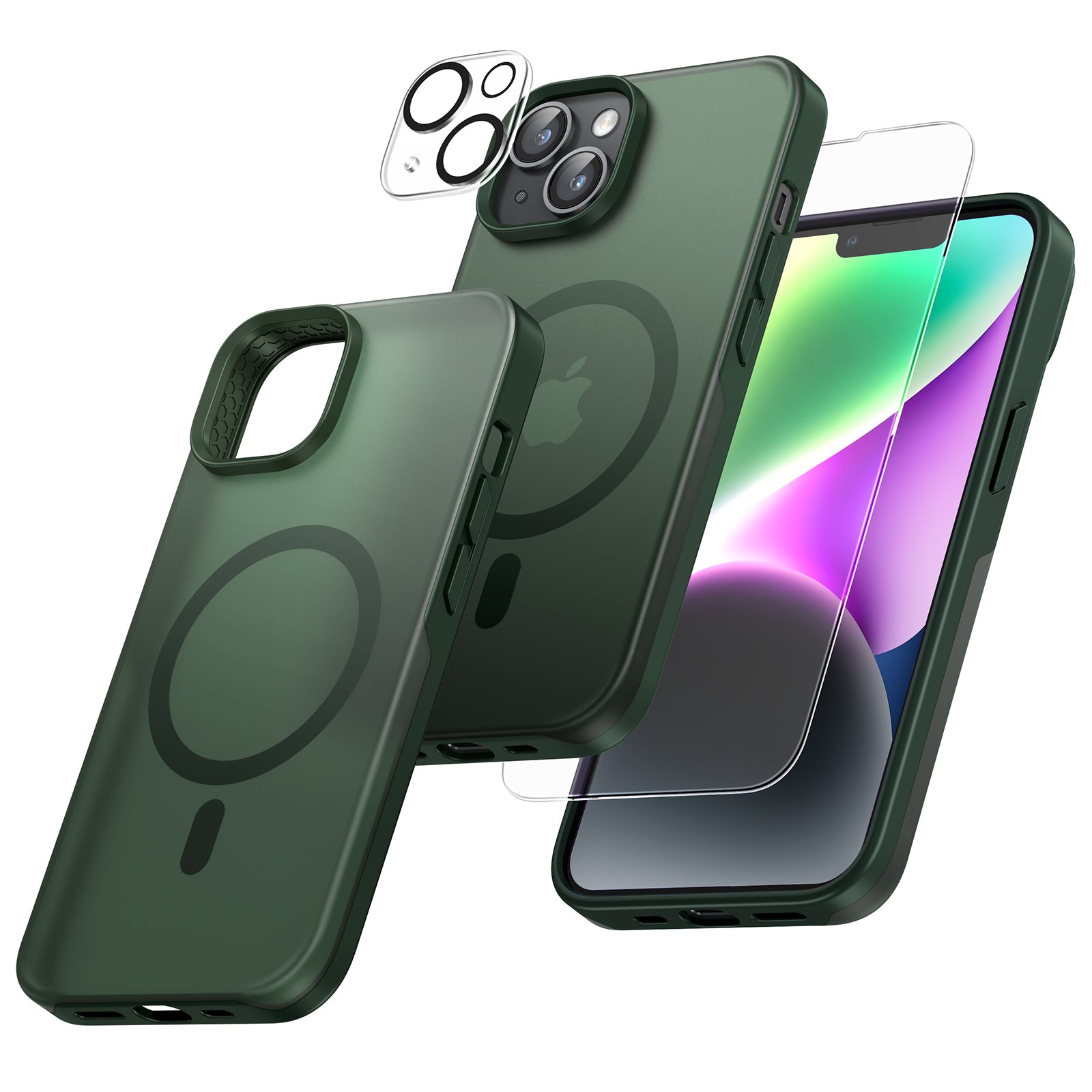 TAURI [5 in 1] Magnetic Case for iPhone 14 Plus [Military Grade Drop P