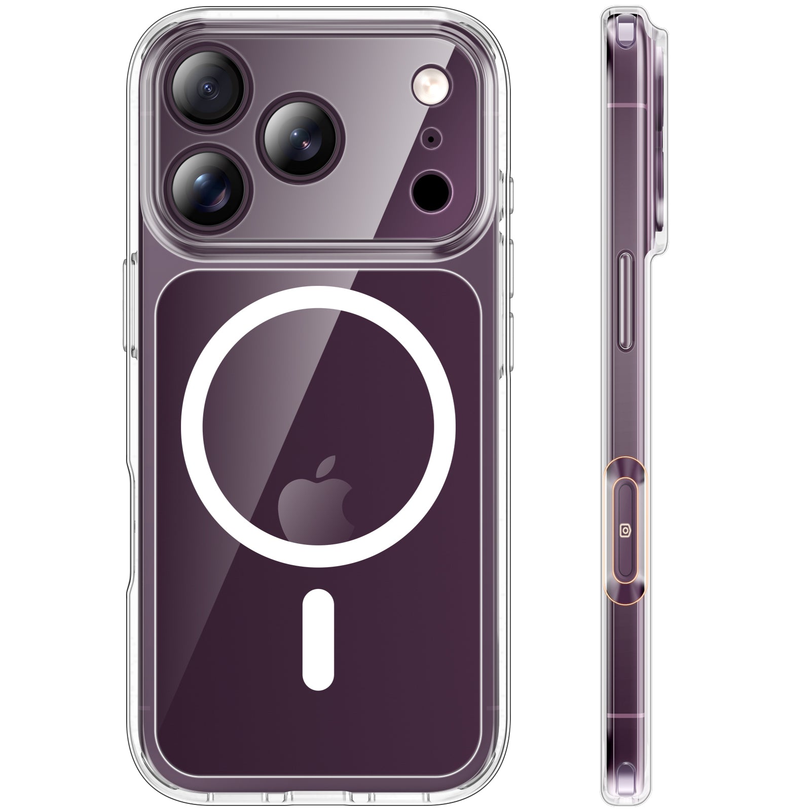 TAURI for 18 Pro Max Case, Compatible with MagSafe, Clear