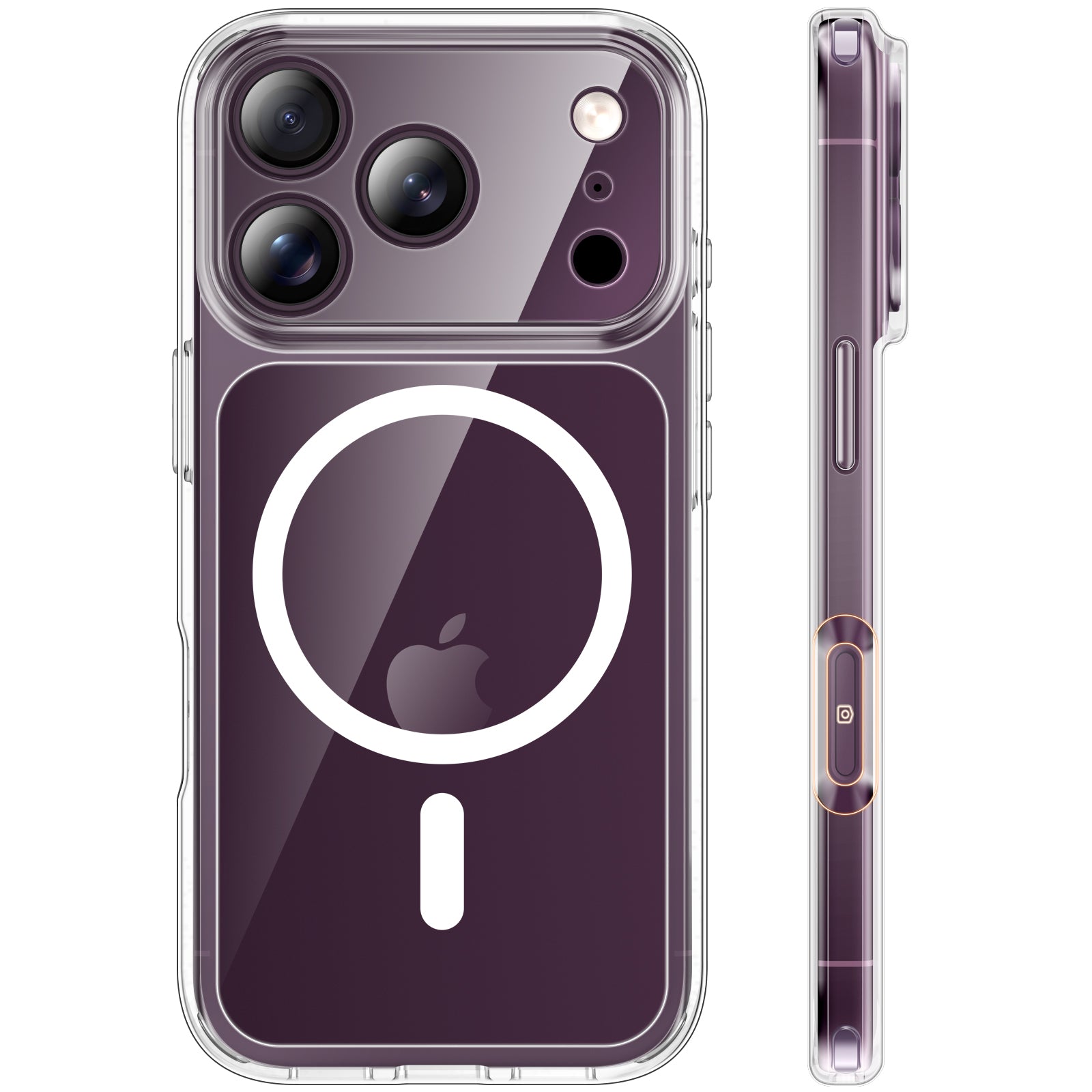 TAURI for 18 Pro Case, Compatible with MagSafe, Clear