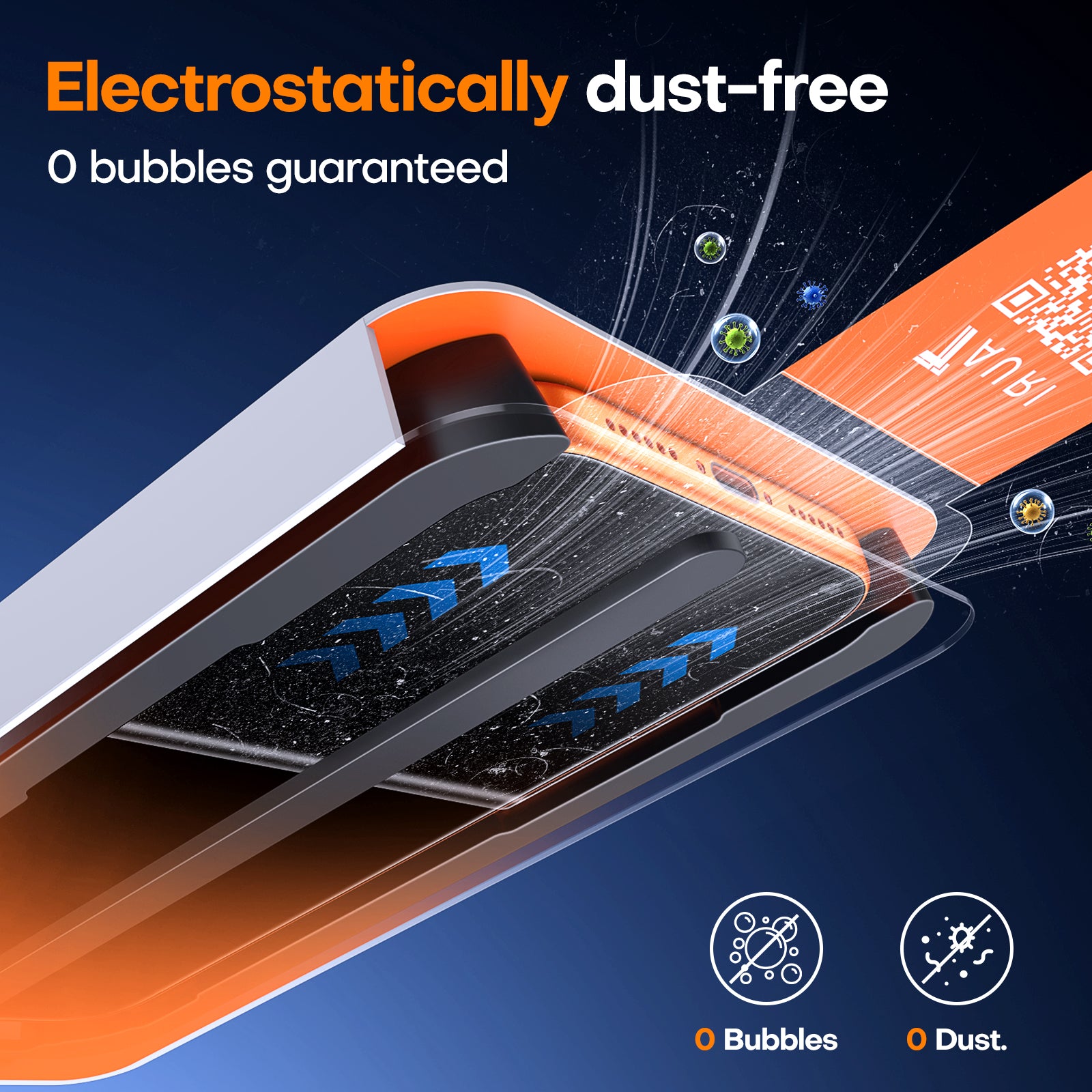 TAURI Designed for iPhone 17 Pro Max Screen Protector, 2 Pack 9H+ Tempered Glass Film + 1 Dust Free Installation Tool, [Military-Grade Shatterproof] Anti-scratch No Dust No Bubbles