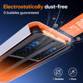 TAURI Designed for iPhone 17 Pro Max Screen Protector, 2 Pack 9H+ Tempered Glass Film + 1 Dust Free Installation Tool, [Military-Grade Shatterproof] Anti-scratch No Dust No Bubbles