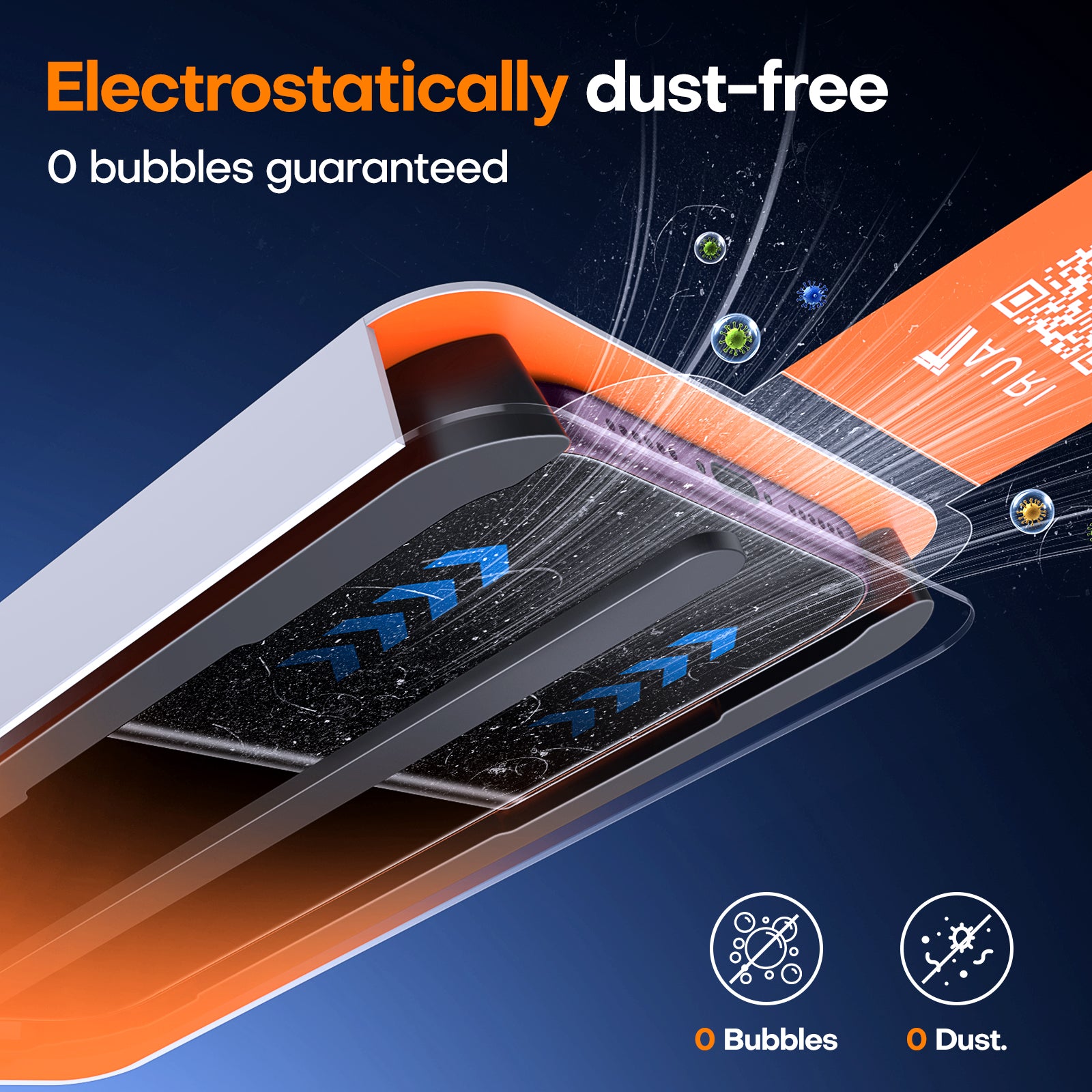 TAURI 2 Pack for 18 Pro Screen Protector, 1-Step Install