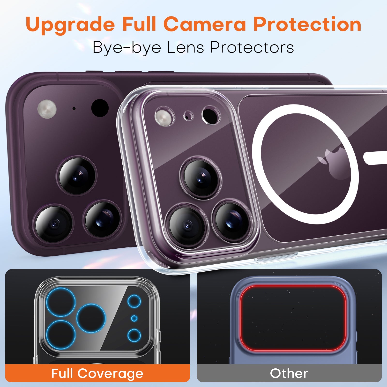 TAURI for 18 Pro Case, Compatible with MagSafe, Clear