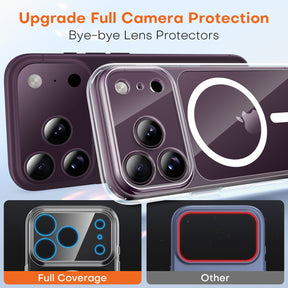 TAURI for 18 Pro Case, Compatible with MagSafe, Clear