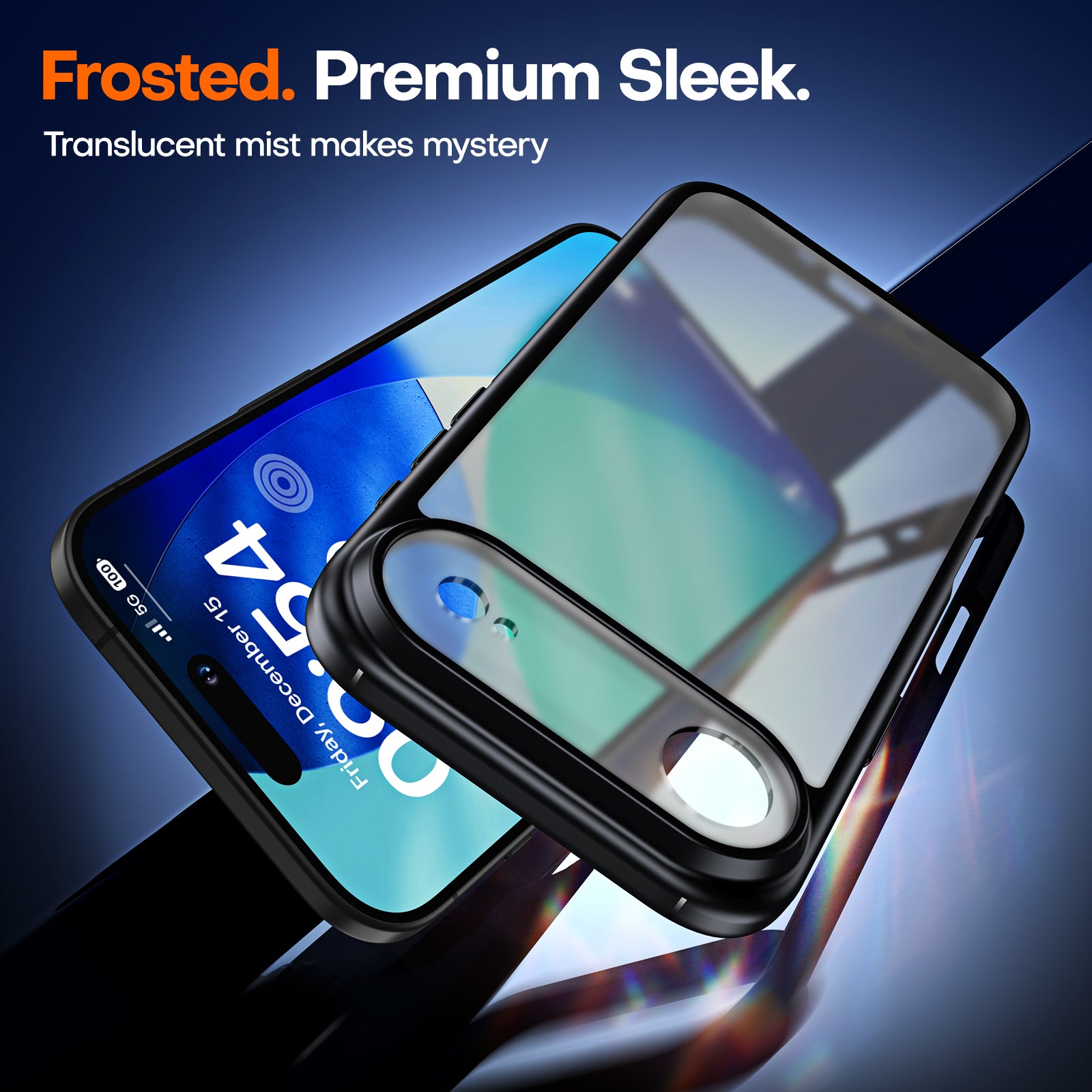 TAURI for iPhone Air Case, Full Camera Protection with Screen Protector, Translucent Matte Military-Grade Protection Shockproof Slim Phone Case for iPhone Air, Matte Black