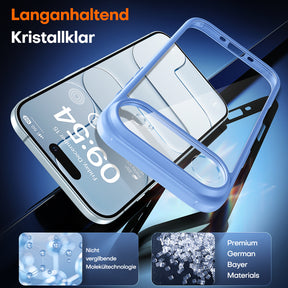 TAURI for iPhone Air Case, Full Camera Protection with Screen Protector, Anti-Yellowing Military-Grade Protection Shockproof Slim Phone Case for iPhone Air, Star Blue