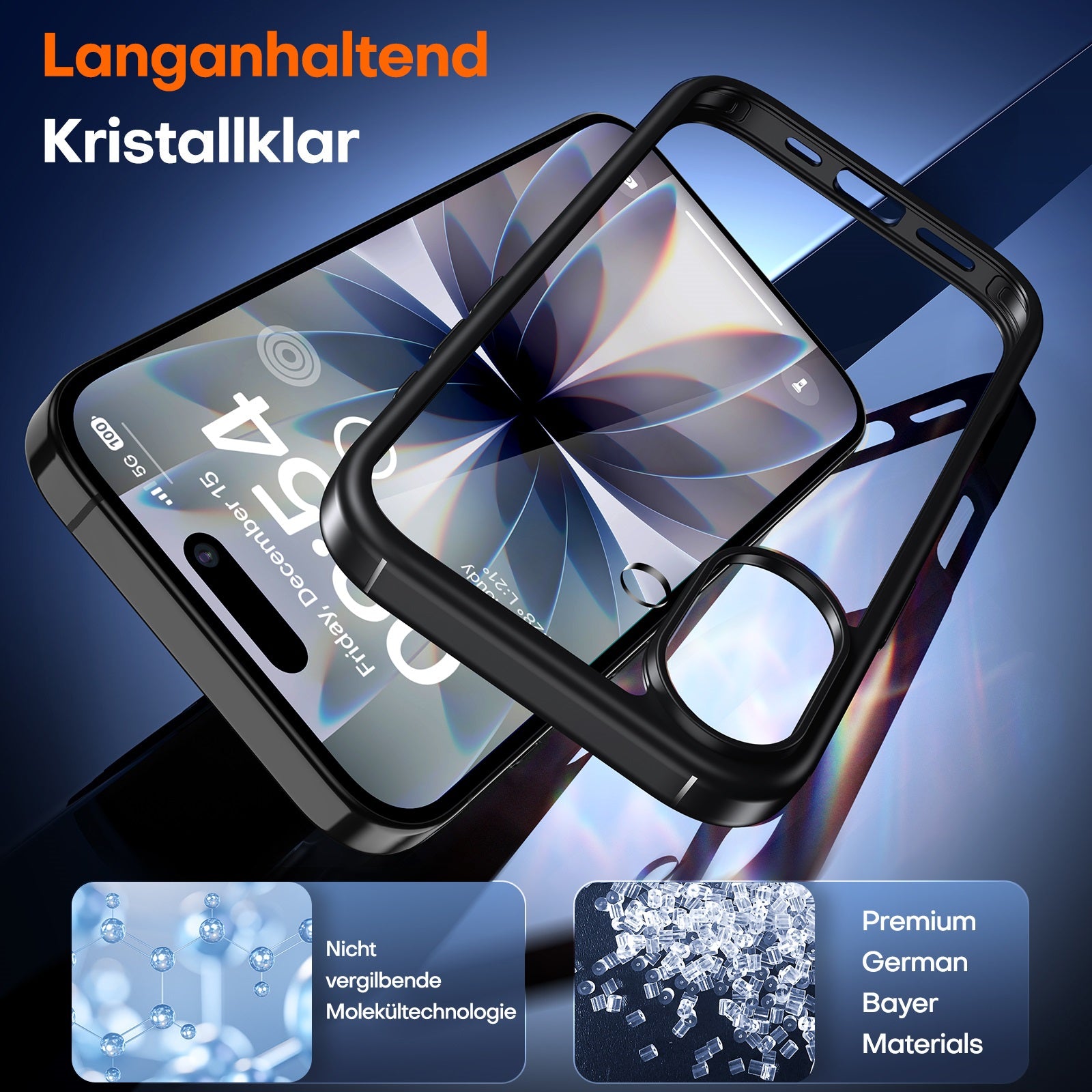 TAURI for iPhone 17 Case, Anti-Yellowing with Screen Protector, Military-Grade Protection Shockproof Slim Phone Case for iPhone 17, Black