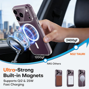 TAURI for 18 Pro Case, Compatible with MagSafe, Clear