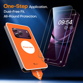 TAURI 2 Pack for 18 Pro Screen Protector, 1-Step Install