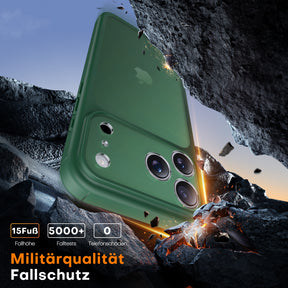 TAURI for iPhone 17 Pro Case, Full Camera Protection with Screen Protector, Translucent Matte Military-Grade Protection Shockproof Slim Phone Case for iPhone 17 Pro, Matte Green
