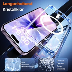 TAURI for iPhone 17 Case, Camera Control Anti-Yellowing, with Screen Protector, Military-Grade Protection Shockproof Phone Case for iPhone 17, Clear