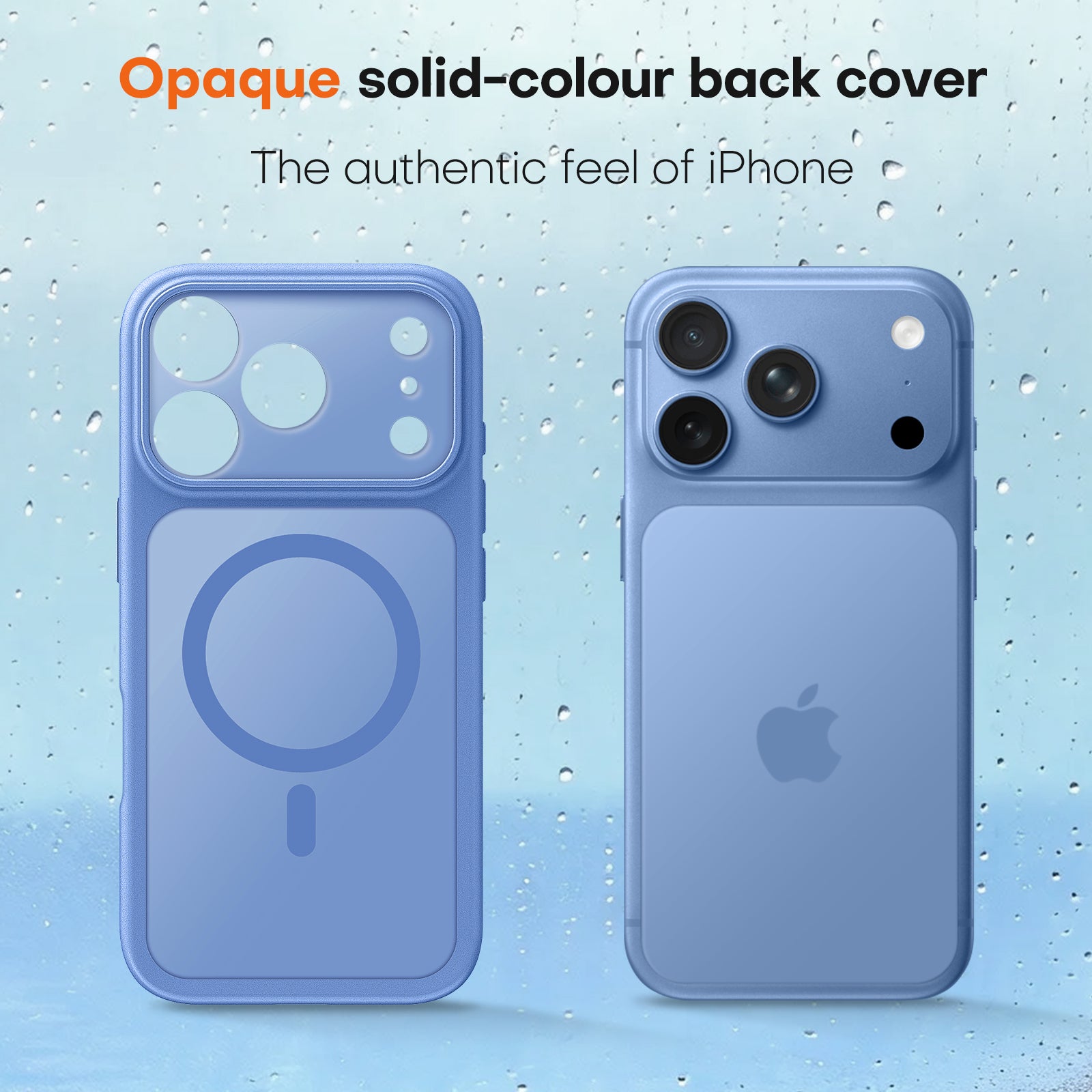 TAURI for 18 Pro Max Case, Compatible with MagSafe, Blue
