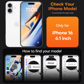 TAURI 5 in 1 for iPhone 16 Case, Compatible with MagSafe [Anti-Yellowing] with 2X Screen Protector + 2X Camera Lens Protector, Military-Grade Protection, Magnetic Phone Case for iPhone 16 6.1", Blue