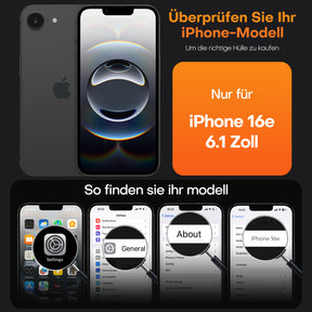 TAURI for iPhone 16e Case, [Compatible with MagSafe] with Screen Protectors, Shockproof Military-Grade Protection, Translucent Matte Magnetic Case for iPhone 16e, Matte Black