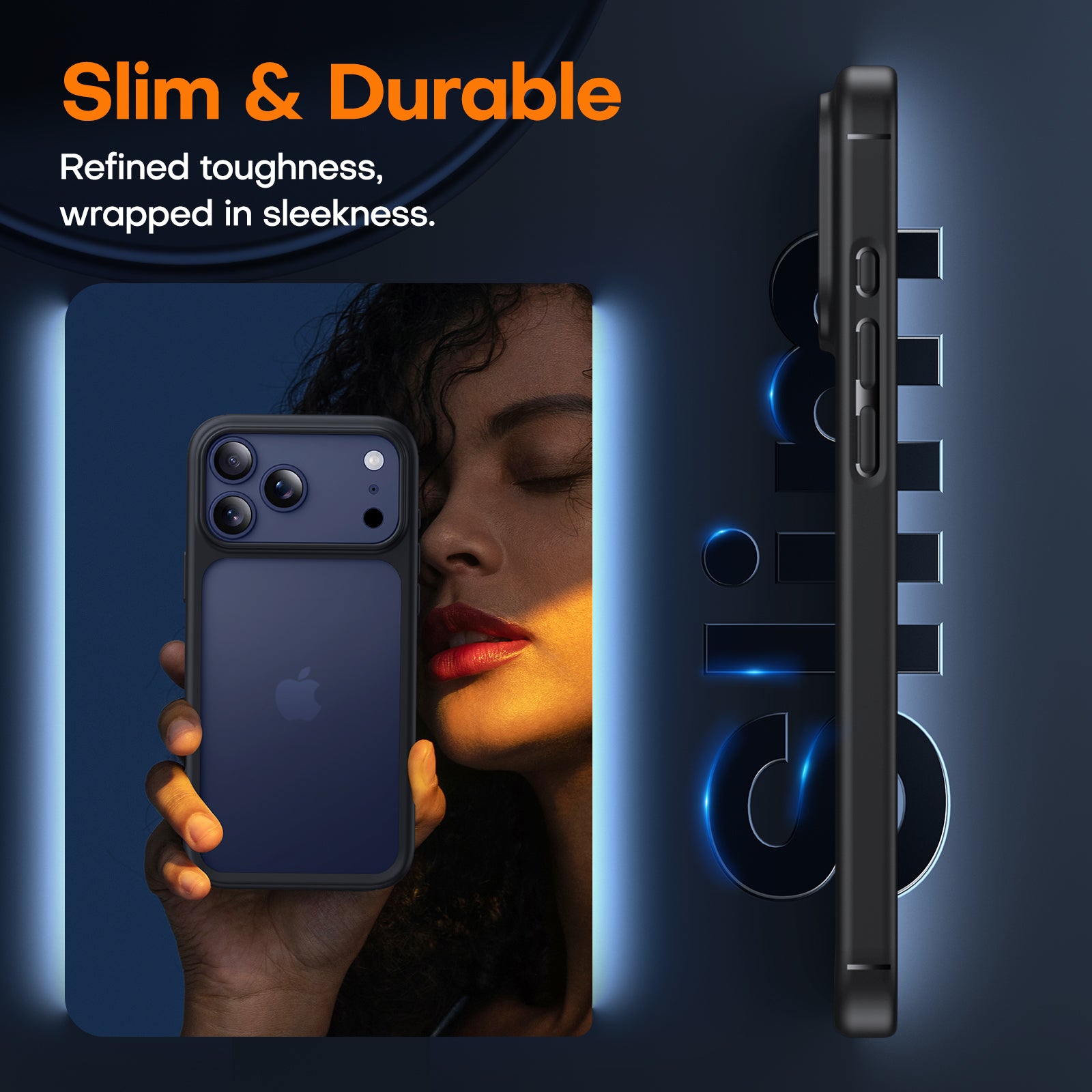 TAURI for iPhone 17 Pro Max Case, Full Camera Protection with Screen Protector, Translucent Matte Military-Grade Protection Shockproof Slim Phone Case for iPhone 17 ProMax, Matte Black