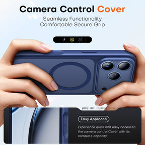 TAURI for 18 Pro Max Case, Compatible with MagSafe, Dark Blue