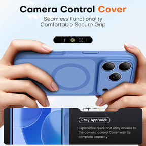TAURI for 18 Pro Max Case, Compatible with MagSafe, Blue