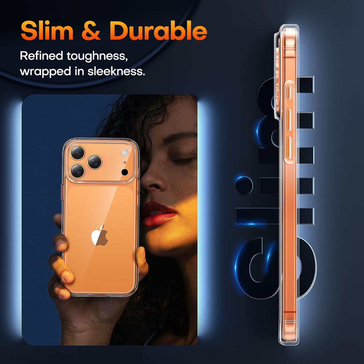 TAURI for iPhone 17 Pro Max Case, Full Camera Protection with Screen Protector, Anti-Yellowing Military-Grade Protection Shockproof Slim Phone Case for iPhone 17 ProMax, Clear
