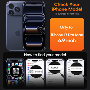 TAURI for iPhone 17 Pro Max Case, Full Camera Protection with Screen Protector, Translucent Matte Military-Grade Protection Shockproof Slim Phone Case for iPhone 17 ProMax, Matte Black