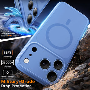 TAURI for 18 Pro Max Case, Compatible with MagSafe, Blue