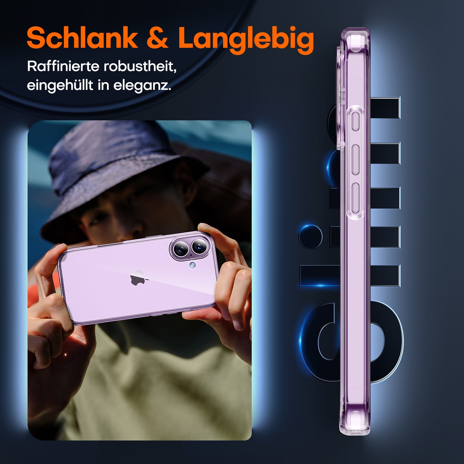 TAURI for iPhone 17 Case, Anti-Yellowing with Screen Protector, Military-Grade Protection Shockproof Slim Phone Case for iPhone 17, Clear