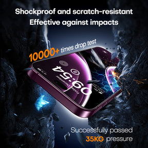 TAURI 2 Pack for 18 Pro Max Screen Protector, 1-Step Install