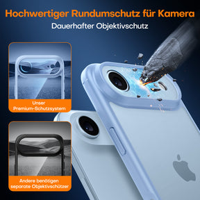 TAURI for iPhone Air Case, Full Camera Protection with Screen Protector, Anti-Yellowing Military-Grade Protection Shockproof Slim Phone Case for iPhone Air, Star Blue