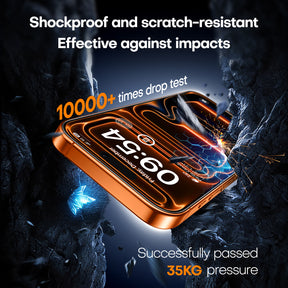 TAURI Designed for iPhone 17 Pro Max Screen Protector, 2 Pack 9H+ Tempered Glass Film + 1 Dust Free Installation Tool, [Military-Grade Shatterproof] Anti-scratch No Dust No Bubbles
