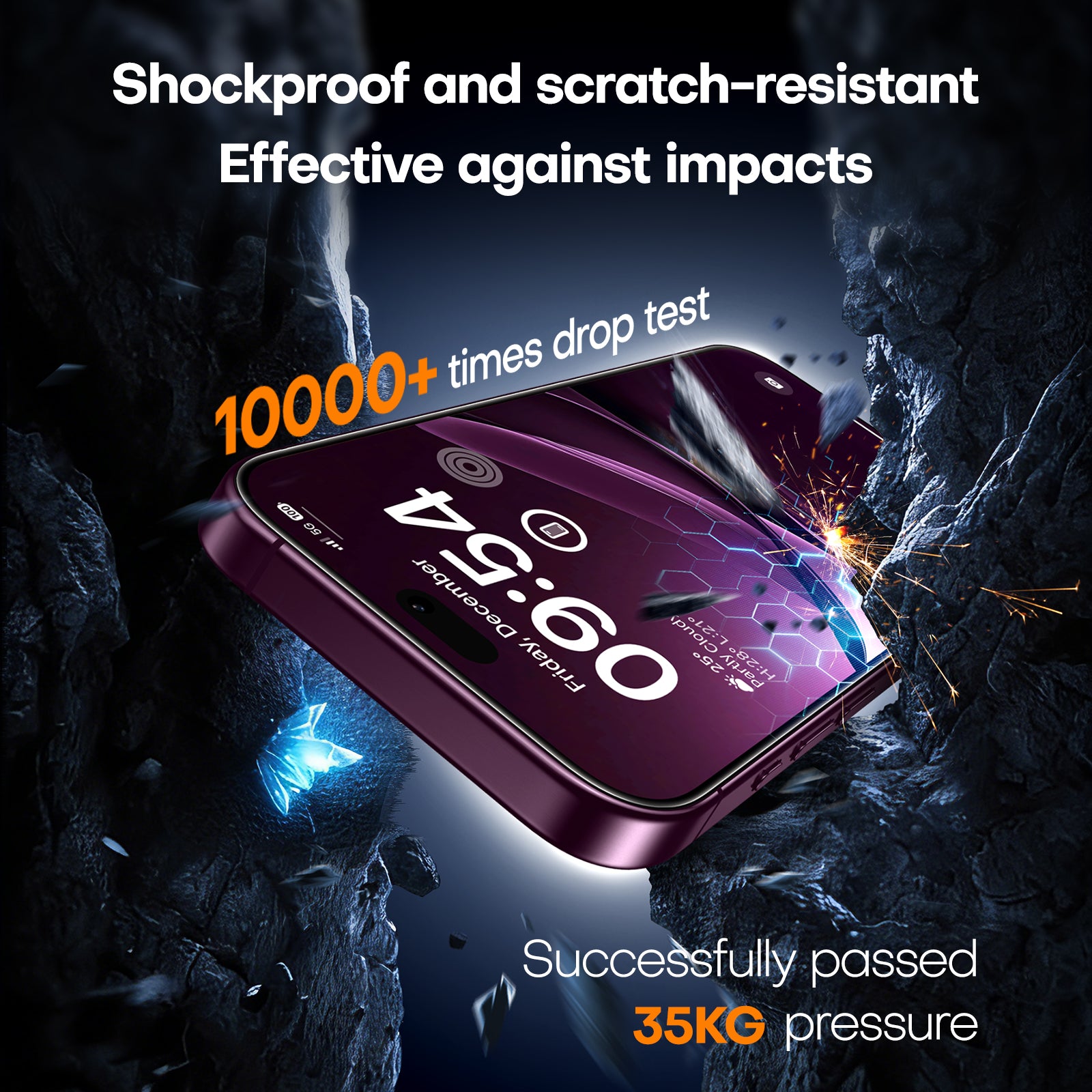 TAURI 2 Pack for 18 Pro Screen Protector, 1-Step Install