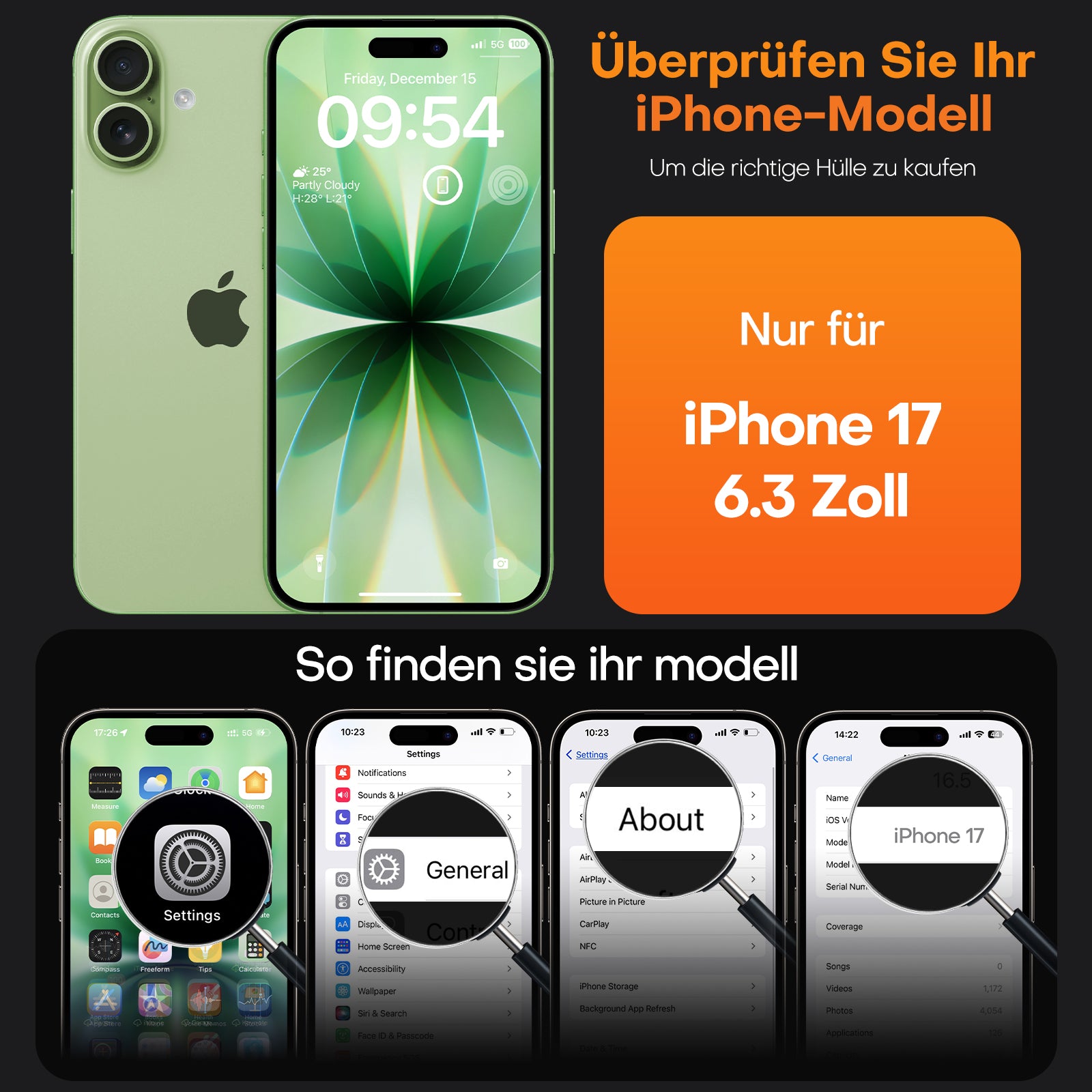 TAURI for iPhone 17 Case, Anti-Yellowing with Screen Protector, Translucent Matte Military-Grade Protection Shockproof Slim Phone Case for iPhone 17, Matte Green