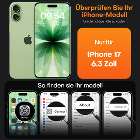 TAURI for iPhone 17 Case, Anti-Yellowing with Screen Protector, Translucent Matte Military-Grade Protection Shockproof Slim Phone Case for iPhone 17, Matte Green