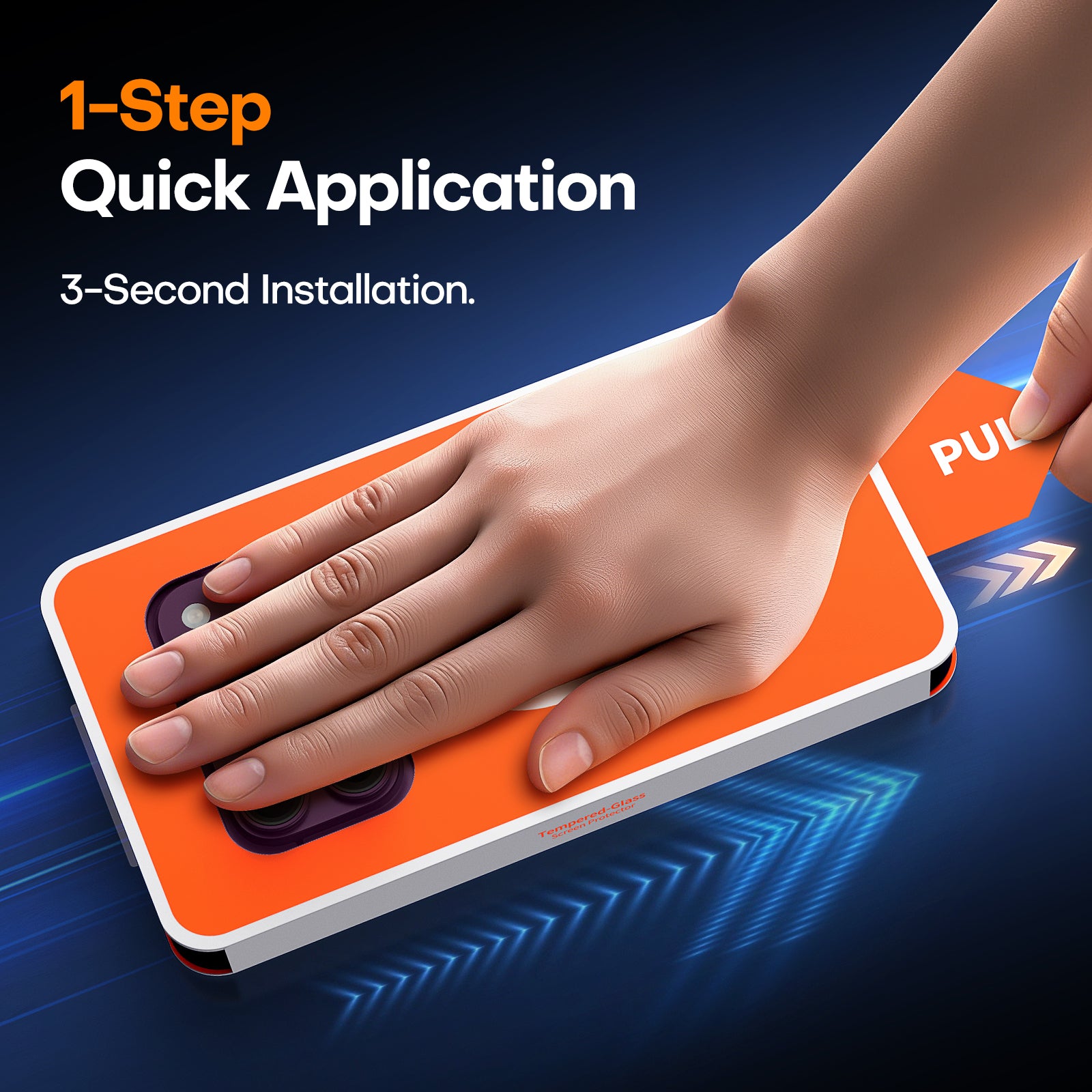 TAURI 2 Pack for 18 Pro Max Screen Protector, 1-Step Install