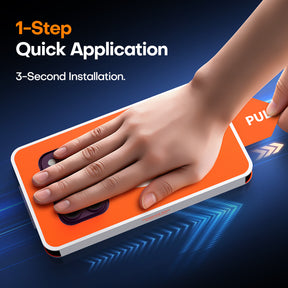 TAURI 2 Pack for 18 Pro Max Screen Protector, 1-Step Install