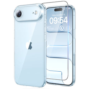 TAURI for iPhone Air Case, Full Camera Protection with Screen Protector, Anti-Yellowing Military-Grade Protection Shockproof Slim Phone Case for iPhone 17 Air 6.5 inch, Clear