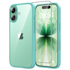 TAURI for iPhone 17 Case, Anti-Yellowing with Screen Protector, Military-Grade Protection Shockproof Slim Phone Case for iPhone 17, Green