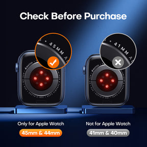 TAURI 6 Pack Screen Protector Designed for Apple Watch Series 9 8 7 45mm & Series 6 5 4 SE 44mm, Bubble-Free, Easy Installation, HD Clear, TPU Protective Film for iWatch 45mm/44mm