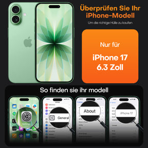 TAURI for iPhone 17 Case, Anti-Yellowing with Screen Protector, Military-Grade Protection Shockproof Slim Phone Case for iPhone 17, Green