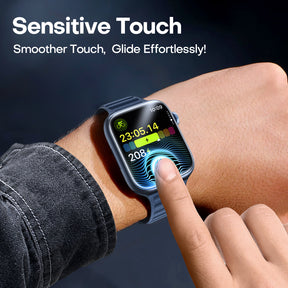 TAURI 6 Pack Screen Protector Designed for Apple Watch Series 9 8 7 45mm & Series 6 5 4 SE 44mm, Bubble-Free, Easy Installation, HD Clear, TPU Protective Film for iWatch 45mm/44mm
