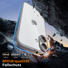 TAURI for iPhone 17 Case, Anti-Yellowing with Screen Protector, Military-Grade Protection Shockproof Slim Phone Case for iPhone 17, Grey