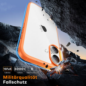 TAURI for iPhone 17 Case, Anti-Yellowing with Screen Protector, Military-Grade Protection Shockproof Slim Phone Case for iPhone 17, Orange