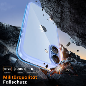 TAURI for iPhone 17 Case, Anti-Yellowing with Screen Protector, Military-Grade Protection Shockproof Slim Phone Case for iPhone 17, Star Blue