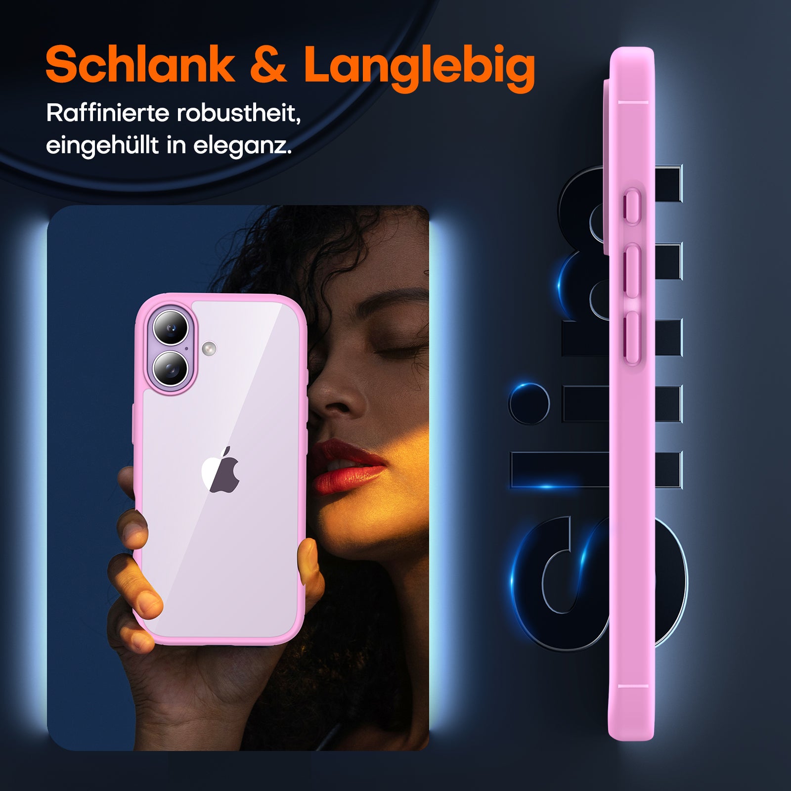 TAURI for iPhone 17 Case, Anti-Yellowing with Screen Protector, Military-Grade Protection Shockproof Slim Phone Case for iPhone 17, Pink