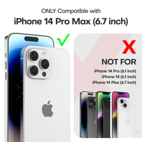 TAURI [5 in 1] for iPhone 14 Pro Max Case [Not Yellowing], with 2 Tempered Glass Screen Protectors + 2 Camera Lens Protectors [Military Grade Protection] Shockproof Slim 14 Pro Max 6.7 Inch, Blue
