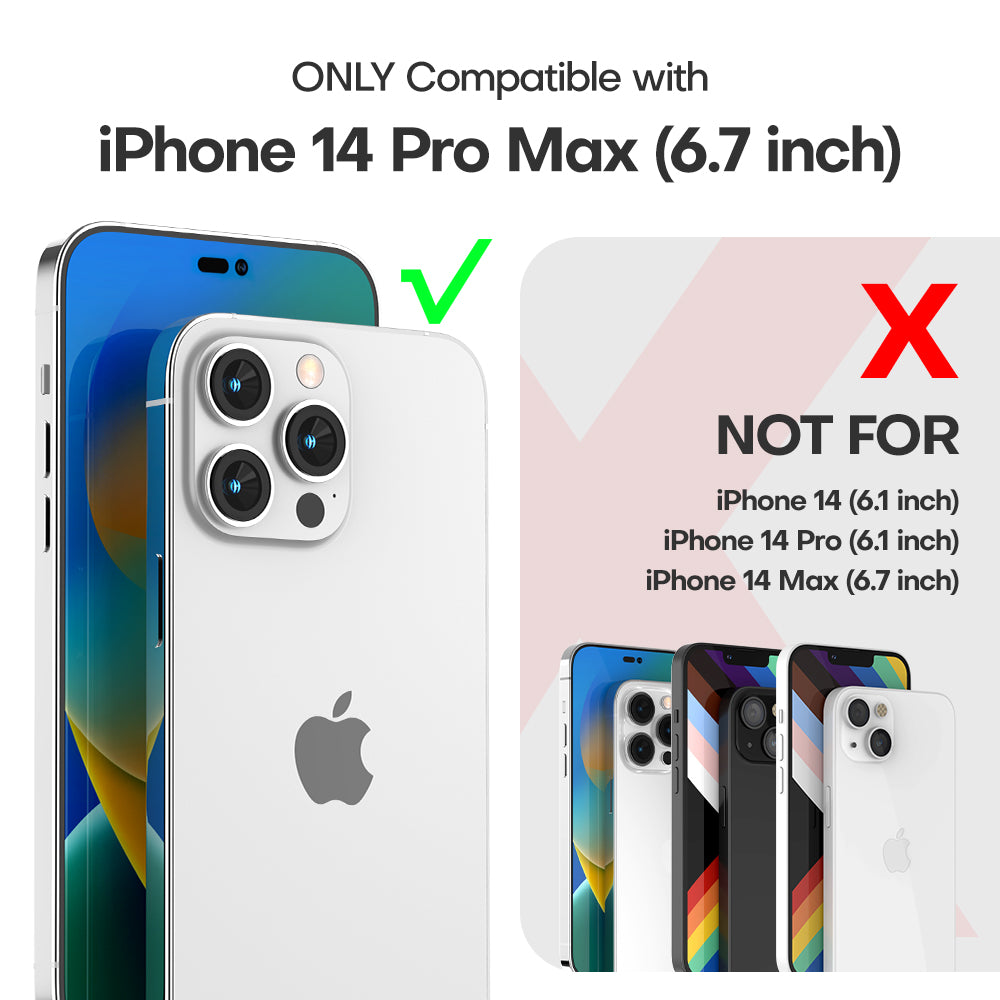 TAURI [5 in 1] for iPhone 14 Pro Max Case [Not Yellowing], with 2 Tempered Glass Screen Protectors + 2 Camera Lens Protectors [Military Grade Protection] Shockproof Slim 14 Pro Max 6.7 Inch, Green