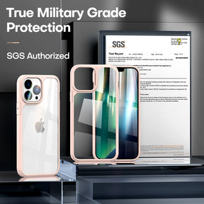 TAURI [3 in 1] Defender Designed for iPhone 13 Pro Case 6.1 Inch, with 2 Pack Tempered Glass Screen Protector + 2 Pack Camera Lens Protector [Military Grade Protection] Shockproof Slim Thin