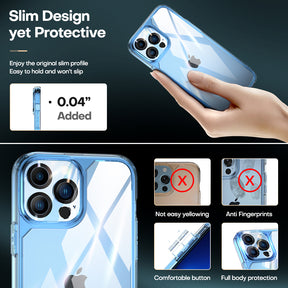 TAURI [3 in 1] Defender Designed for 13 Pro Max Case 6.7 Inch, with 2 Pack Tempered Glass Screen Protector + 2 Pack Camera Lens Protector [Military Grade Protection] Shockproof Slim Thin