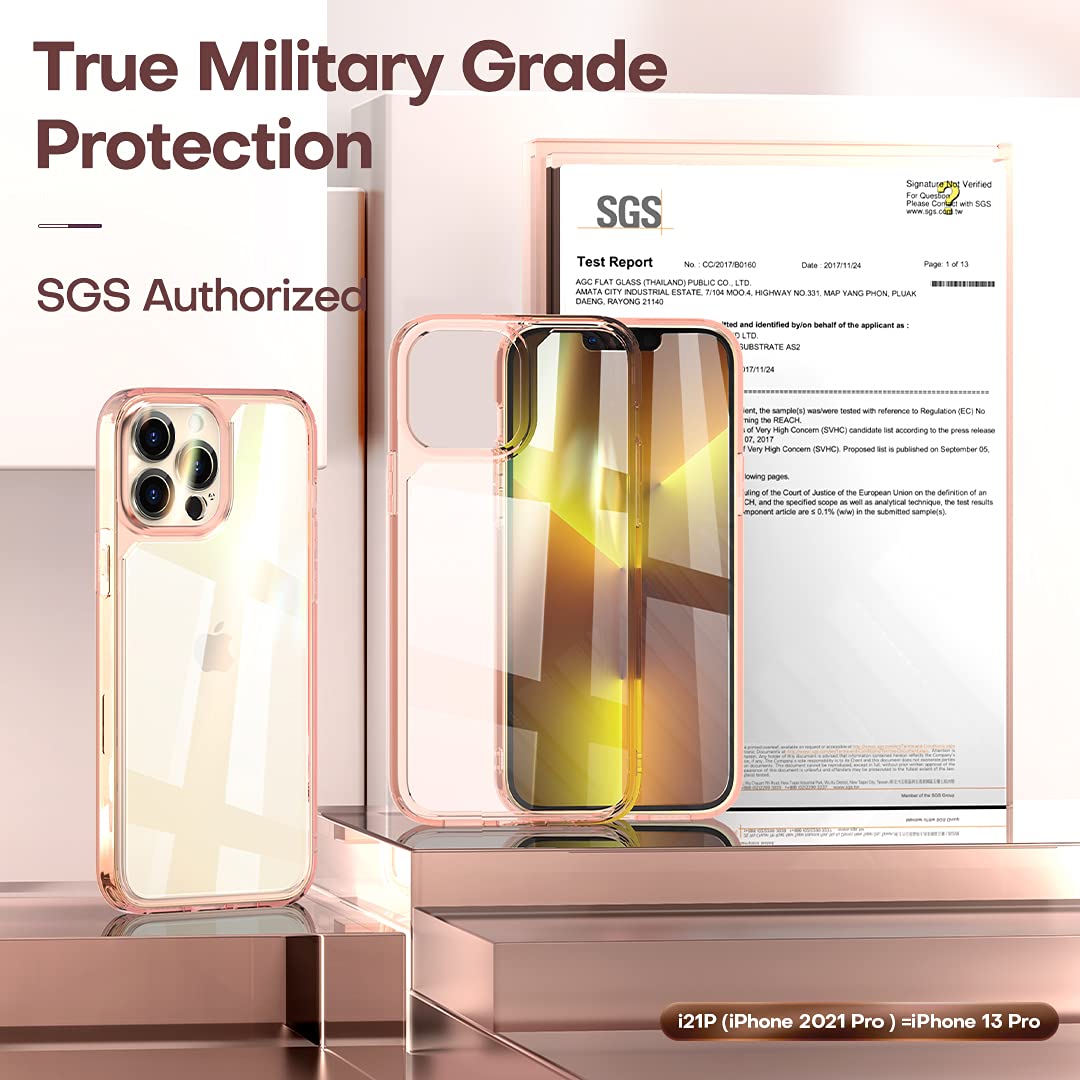 TAURI [3 in 1] Defender Designed for 13 Pro Max Case 6.7 Inch, with 2 Pack Tempered Glass Screen Protector + 2 Pack Camera Lens Protector [Military Grade Protection] Shockproof Slim Thin