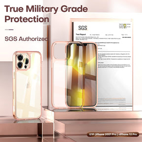 TAURI [3 in 1] Defender Designed for iPhone 13 Pro Max Case 6.7 Inch, with 2 Pack Tempered Glass Screen Protector + 2 Pack Camera Lens Protector [Military Grade Protection] Shockproof Slim Thin1